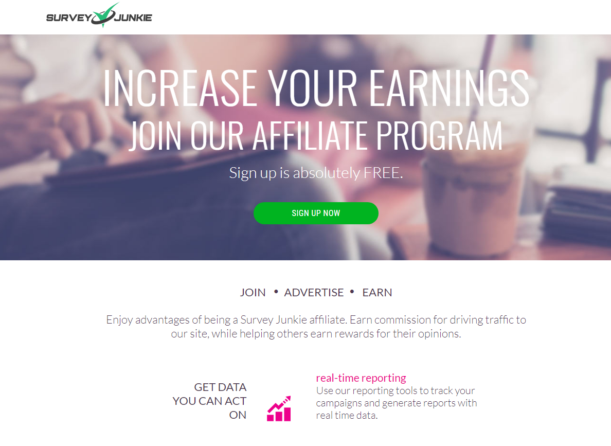 SurveyJunkie Affiliate Program Explainer Graphic