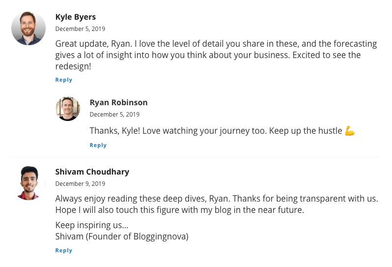 Blog Commenting Example of Building Relationships