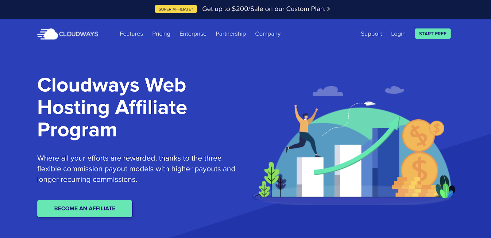 Cloudways Hosting Referral Program for Bloggers (Screenshot)