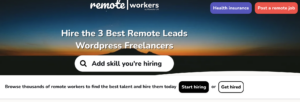 WordPress Developer Jobs Sites (RemoteOk Screenshot)