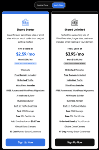 Dreamhost pricing plans