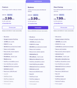 Hostinger pricing plans comparison