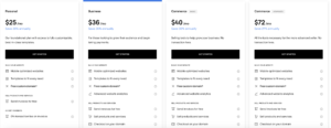 Squarespace Pricing Plans