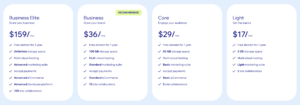 Wix Pricing Plans
