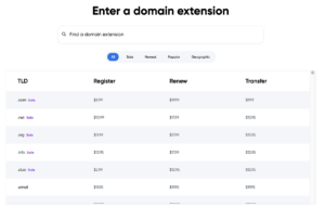 9 Best Domain Registrars - Dreamhost Pricing