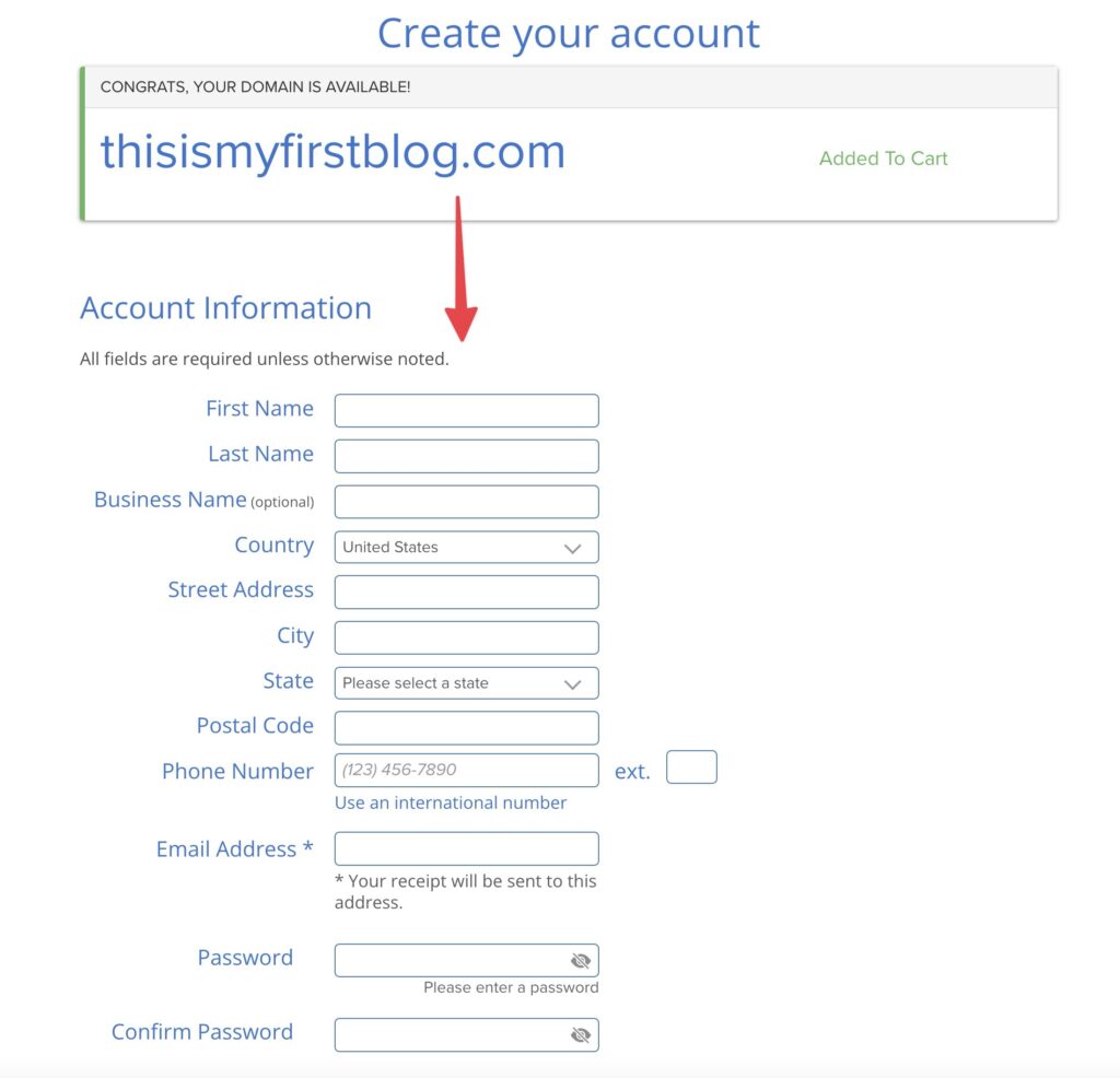 Account Setup and Creation with Bluehost When Starting a Blog (Details)
