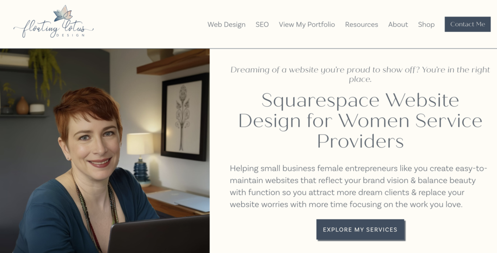 Flying Lotus Squarespace Web Design (Blog Example Screenshot)