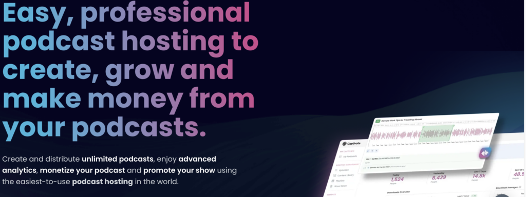 Best Podcast Hosting Platforms - Captivate