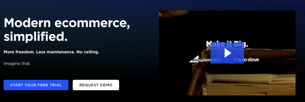 ecommerce website builders - BigCommerce