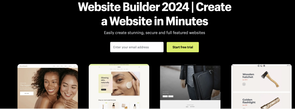 ecommerce website builders - Shopify