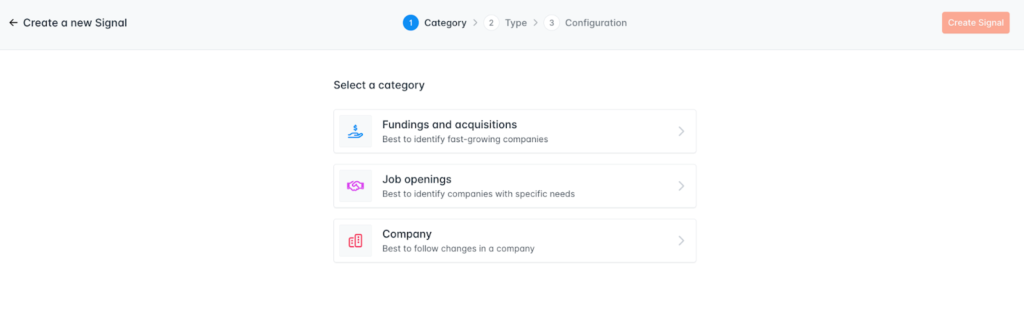 Hunter.io Review (Signals Feature) Screen Shot in Use