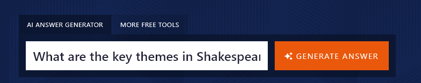 Entering a Question Into the AI Answer Generator