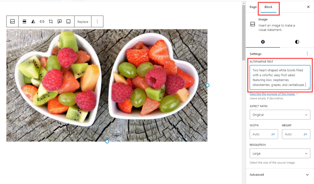 Pasting Image Alt Text Into WordPress