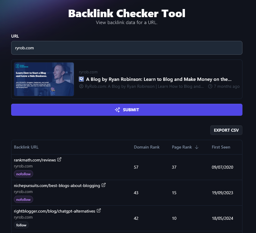 AI Tool for Small Business: Backlink Checker Tool