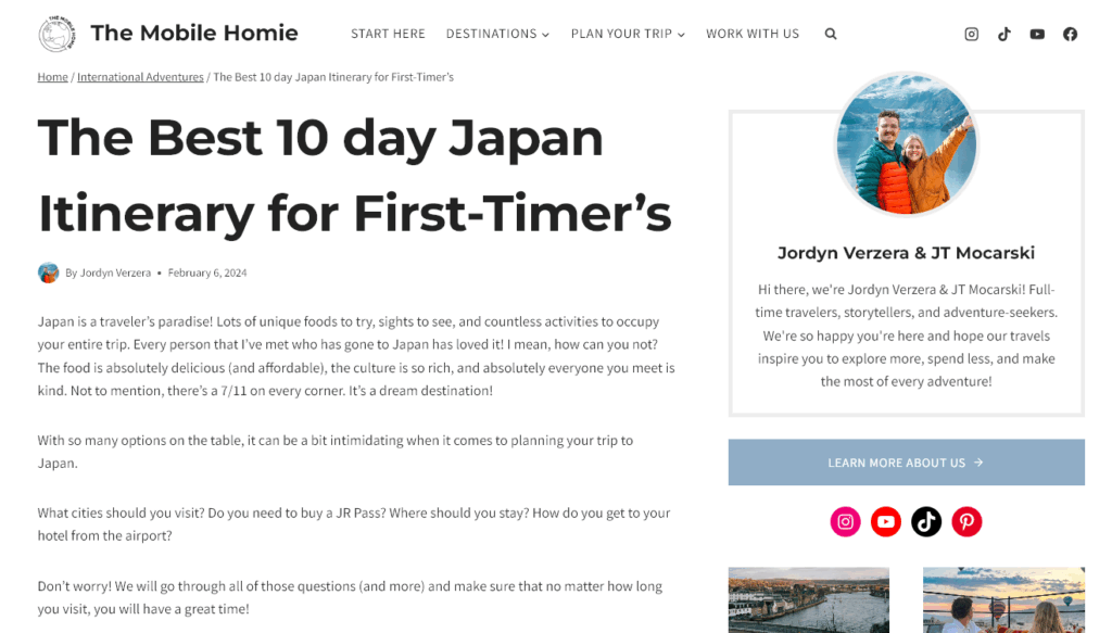 Individual Post from The Mobile Homie (Sixth Free BLog Review)