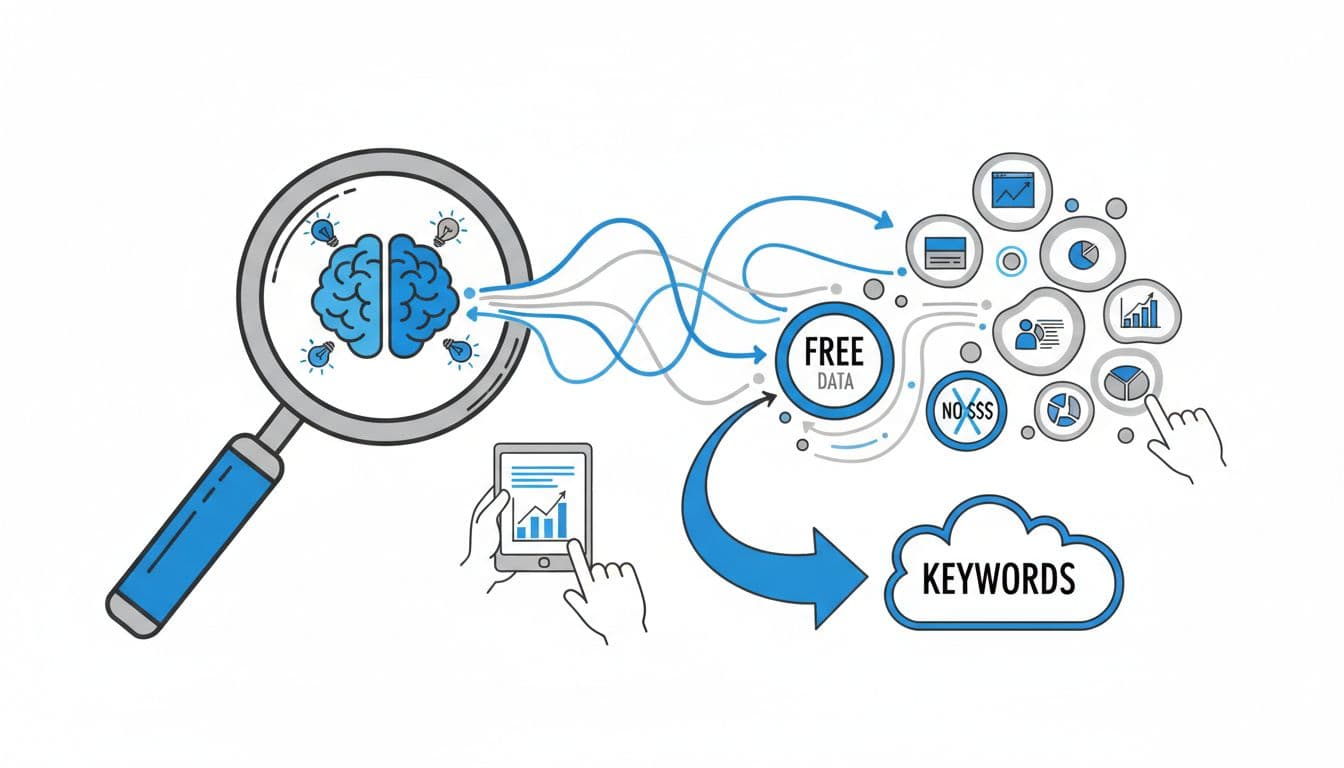 How to Do Free Keyword Research (No Paid Tools) Featured Image ryrob