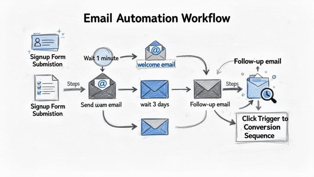 My Email Automation System Infographic (Process Graphic)