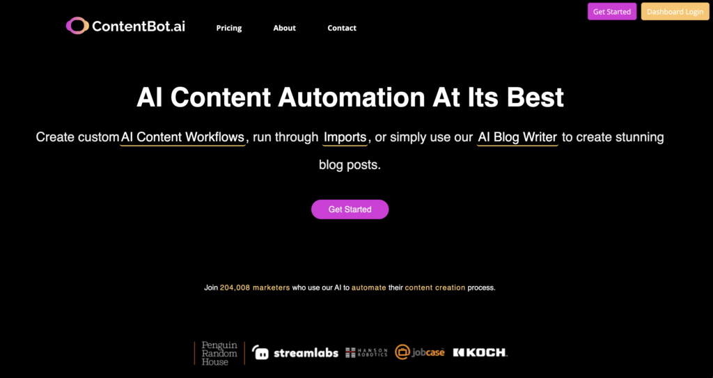 ContentBot AI Content and Blog Automation Platform