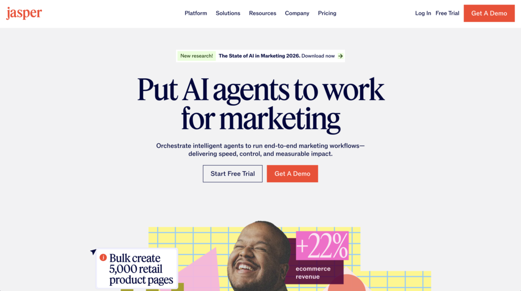 Jasper AI Marketing and Automation Platform